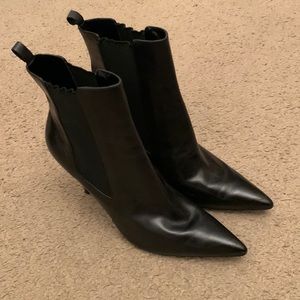 Lauren Ralph Lauren Women’s Leather Black Slip-on Heels